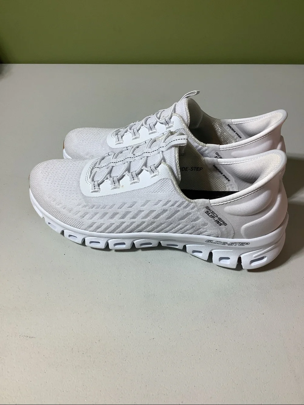 Skechers Slip-ins white sneakers, size 8.5